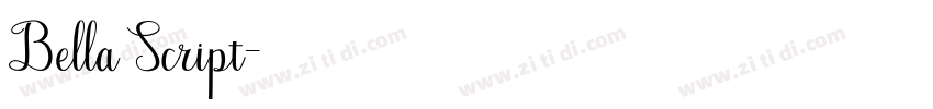 Bella Script字体转换